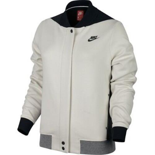 Nike Tech Fleece Destroyer Jacket 884427-072 Light Bone/grey Women`s Large L