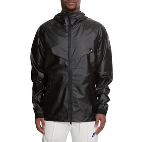 Nike Sportswear QS Quick Strike Hooded Jacket AJ1400-010 Black Men`s Large L