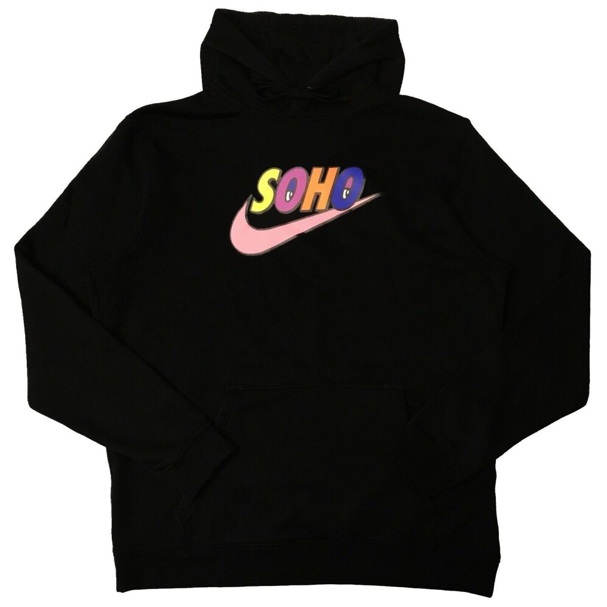Nike Soho York Pull-over Hoodie BQ4680-010 Black/multi-color Men`s XL