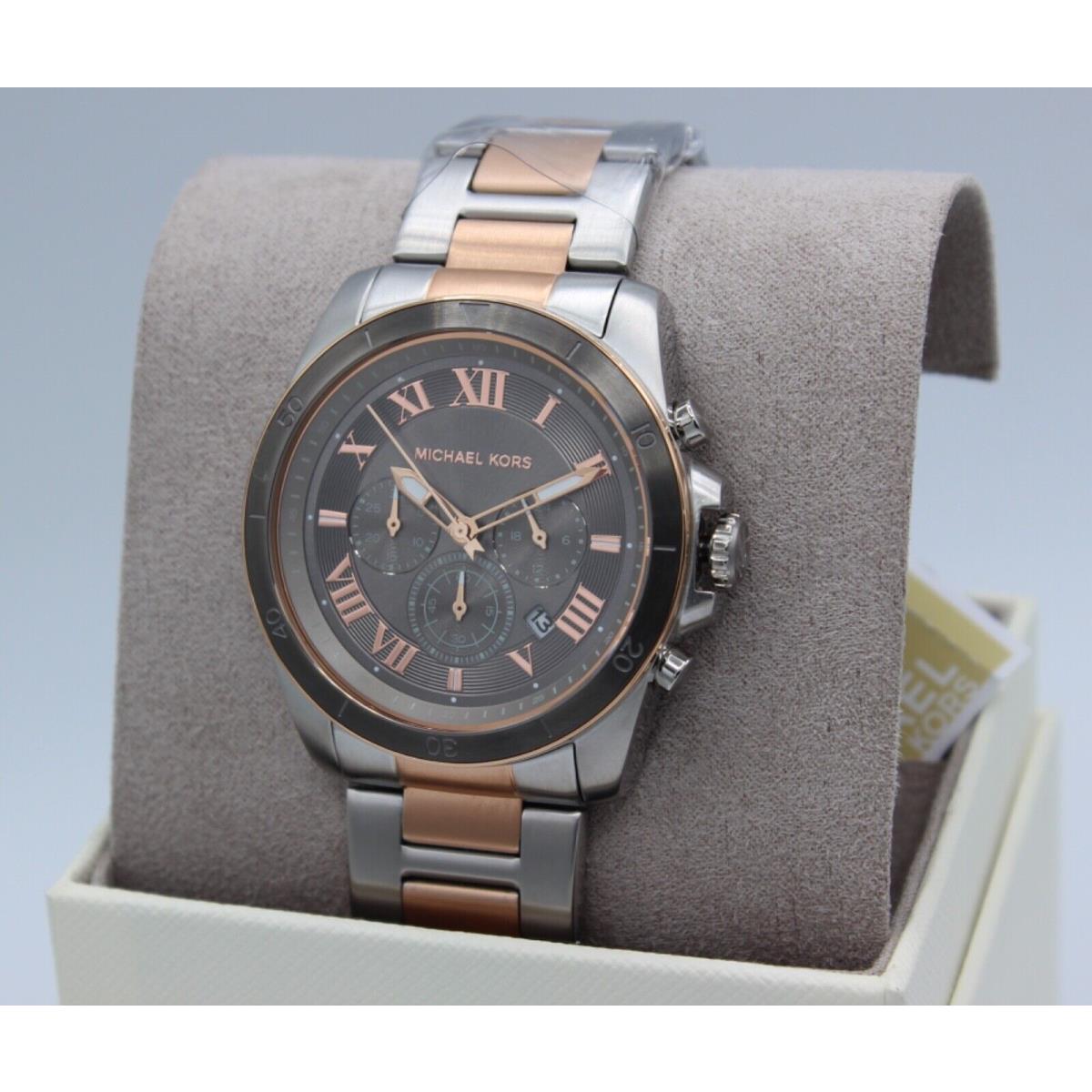 Michael Kors Oversized Alek Silver Rose Gold MK8902 Men`s Watch