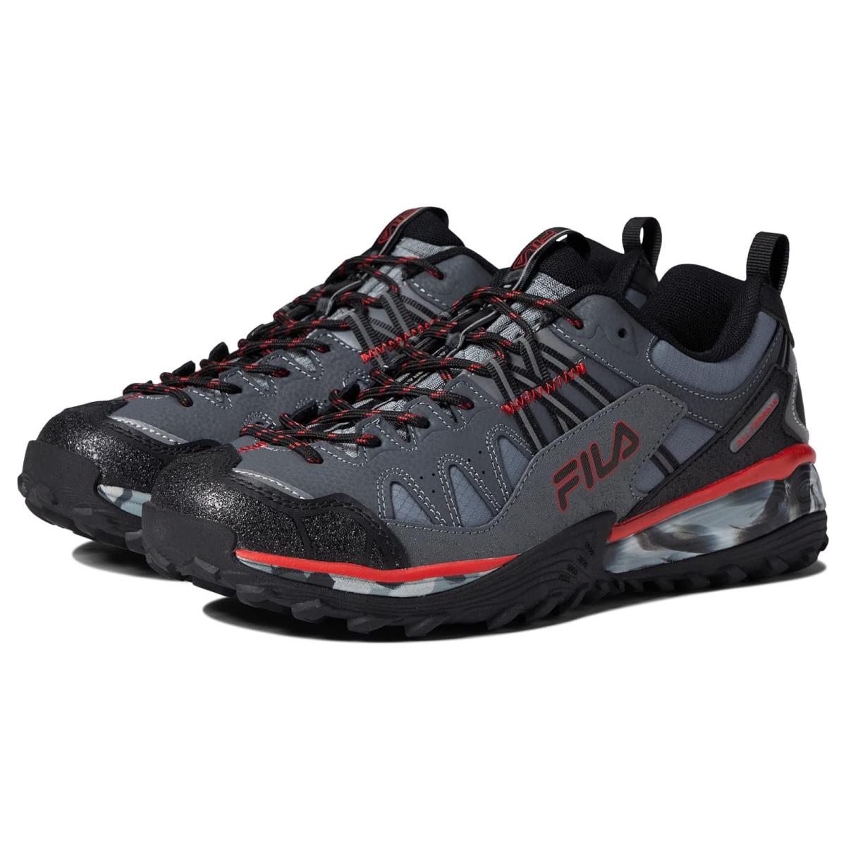Man`s Sneakers Athletic Shoes Fila Vitality 21 Monument/Black/Flame Scarlet