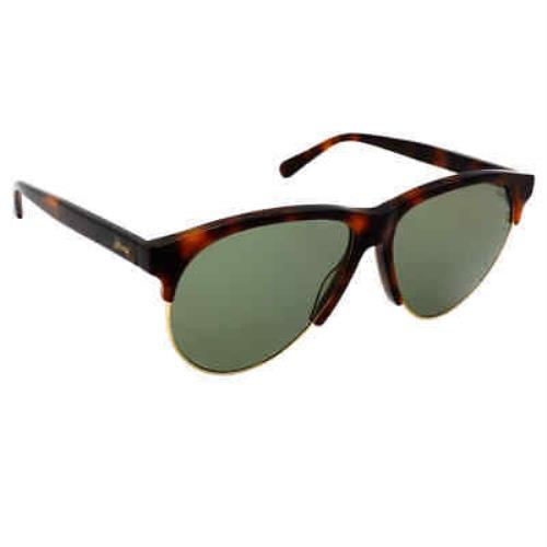 Brioni Green Oval Men`s Sunglasses BR0050S 002 59 BR0050S 002 59