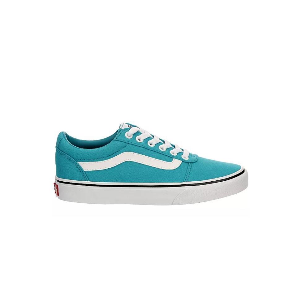 Vans Ward Waffle Low Women`s Canvas Casual Fashion Shoes Sneakers Ocean Blue