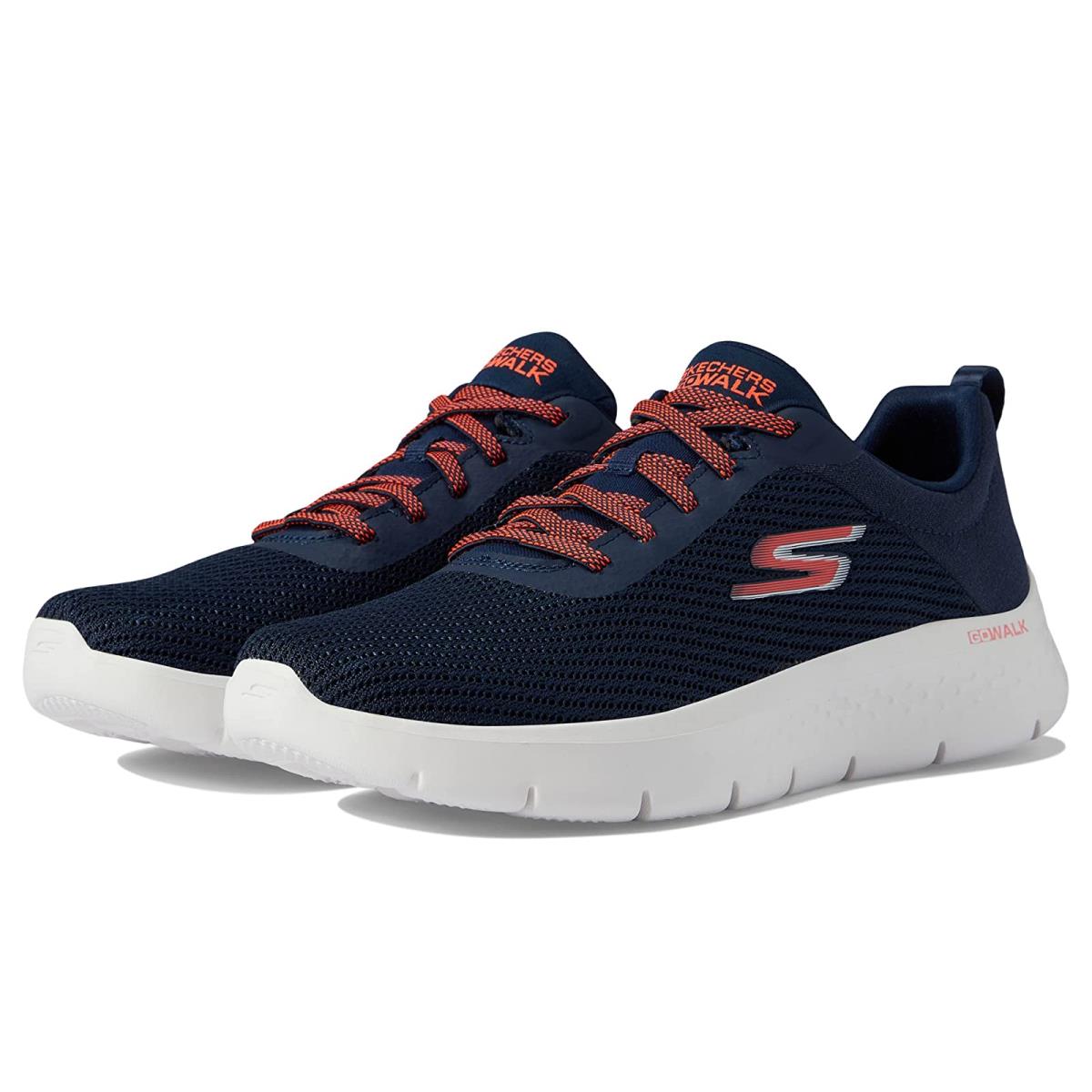 Woman`s Sneakers Athletic Shoes Skechers Performance Go Walk Flex - Alani Navy/Coral
