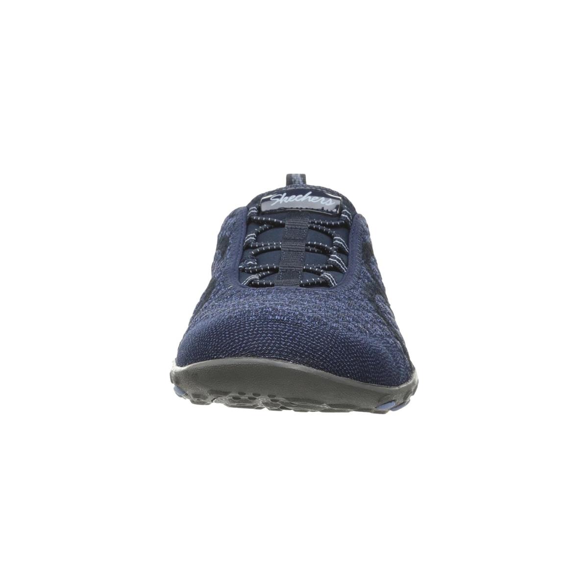Woman`s Sneakers Athletic Shoes Skechers Breathe-easy - Fortuneknit Navy