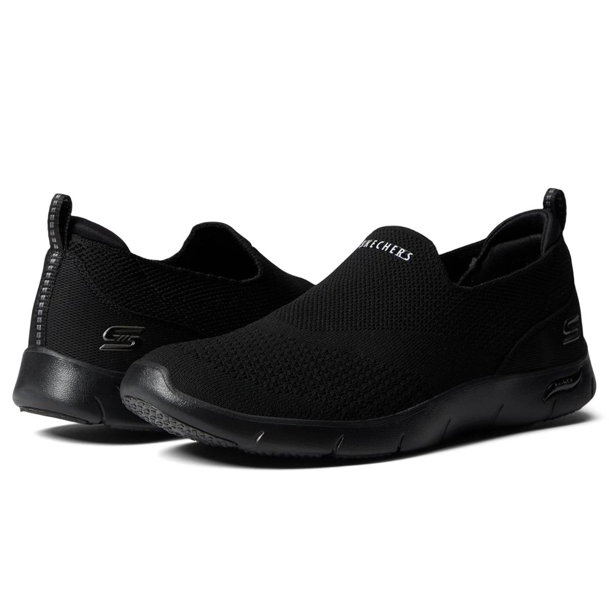 Woman`s Sneakers Athletic Shoes Skechers Arch Fit Refine - Don`t Go Black