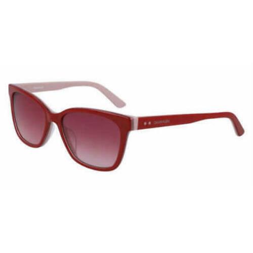 Calvin Klein Sunglasses CK9503S 610 Red Blush/red Rectangle Cat Eye 100%UV 55-17