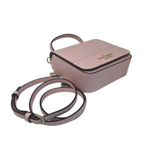 KATE SPADE spade Stacy square crossbody handbag K7342 leather pink gol