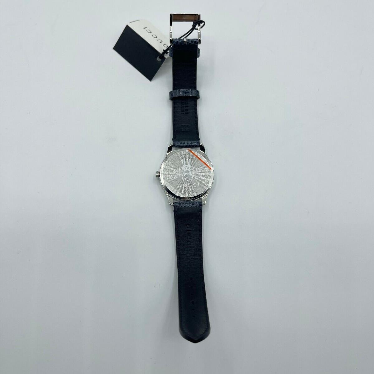 Gucci watch  - Mother of Pearl Dial, Black Band, Stainless Steel Bezel