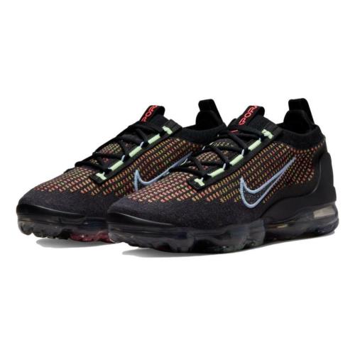 Nike Women`s Air Vapormax 2021 Flyknit `multi-color` Shoes Sneakers DO5886-900 - Multi-Color/Black-Lime Glow