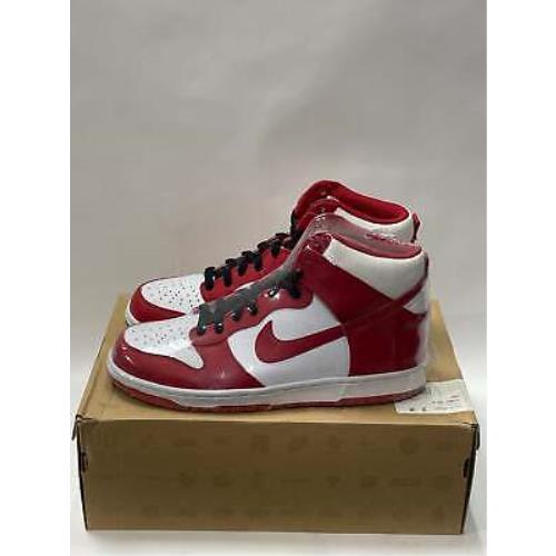 nike dunk high varsity red 2009