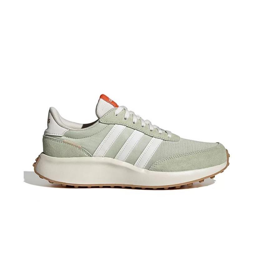 Adidas Run 70S Cloudfoam Pale Green Women`s Athletic Running Gym Shoes Sneakers