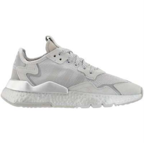 Adidas FW5466 Nite Jogger Lace Up Womens Sneakers Shoes Casual - Grey - Size - Grey