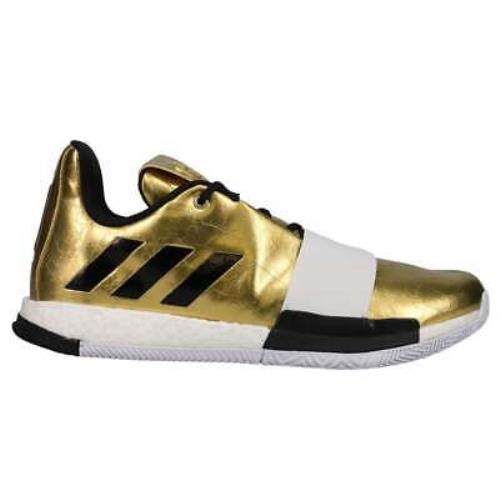 Adidas G54026 Harden Vol. 3 Mens Basketball Sneakers Shoes Casual - Black,Gold