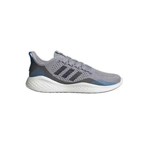 Adidas Fluidflow 2.0 Bounce Men`s Athletic Running Low Top Shoes Sneakers Grey/Black/Halo Silver