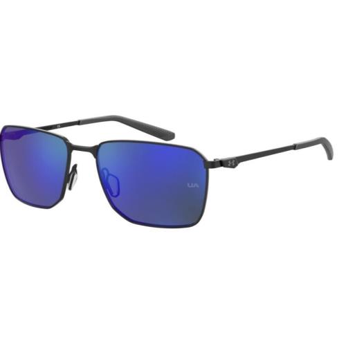 Under Armour UA Scepter 2/G 0807/ZO Black/blue Mirrored Men`s Sunglasses