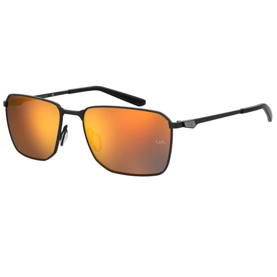Under Armour UA Scepter 2/G 0003/UW Matte Black/orange Mirrored Men`s Sunglasses