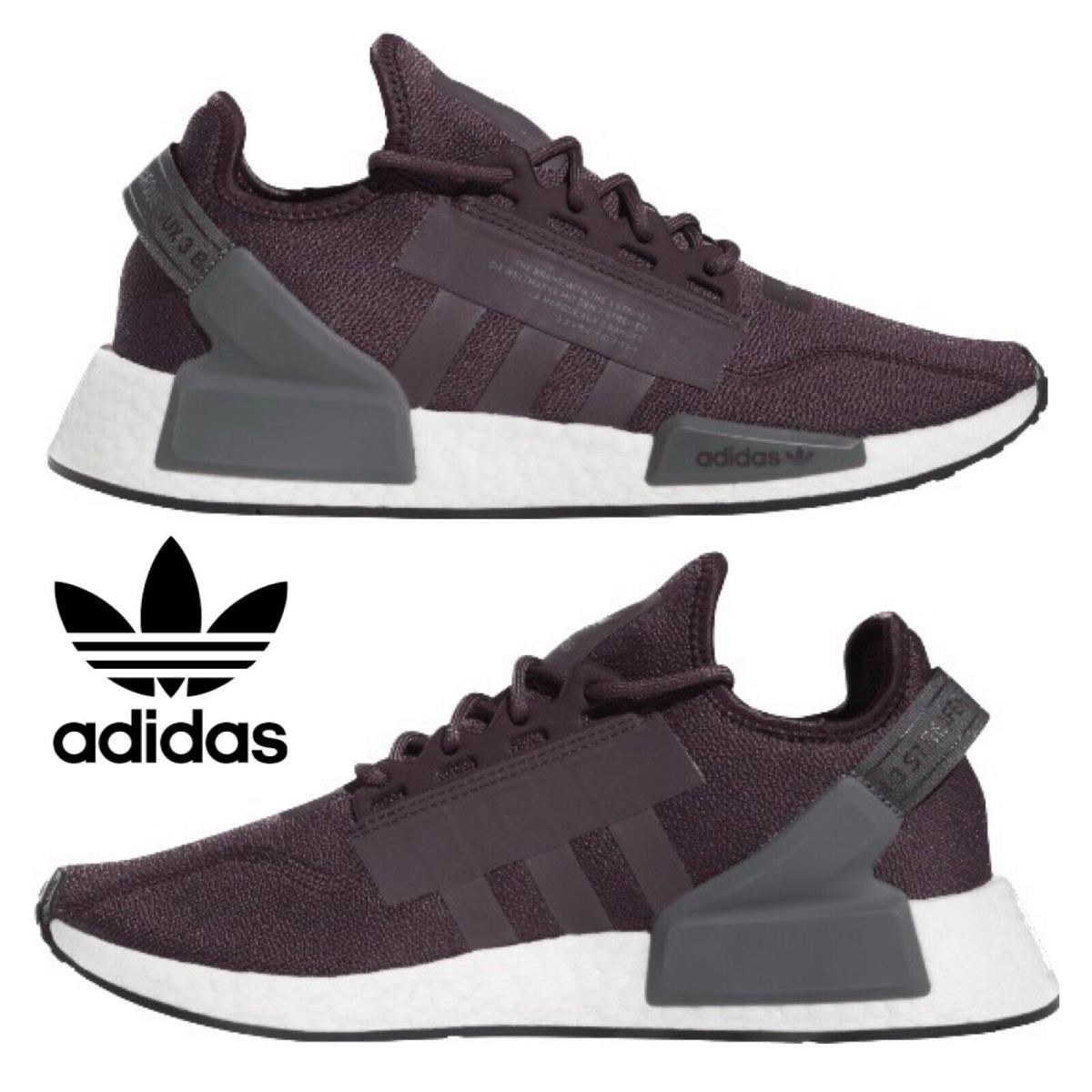 Adidas Originals Nmd V2 Men`s Sneakers Running Shoes Gym Casual Sport Burgundy