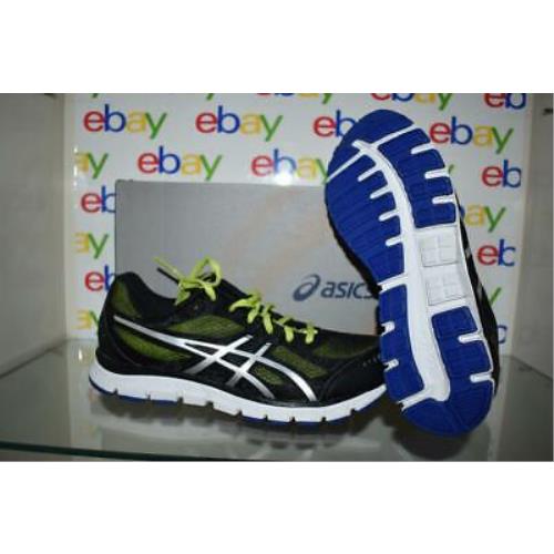 Asics Gel Flash T2J0N 9093 Mens Running Shoes Black/lightling/lime Size 7