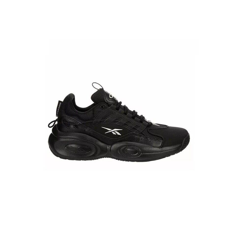 Reebok Iverson Solution Mid Men`s Athletic Basketball Sneakers Shoes 8-13 Black/Black