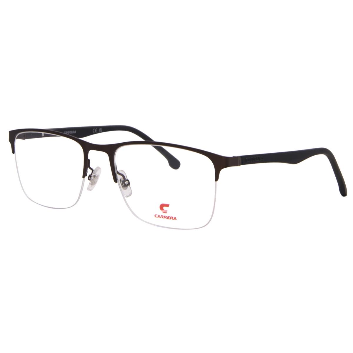 Carrera 8861 09Q Eyeglasses Men`s Brown Semi Rim Rectangle Shape 56mm