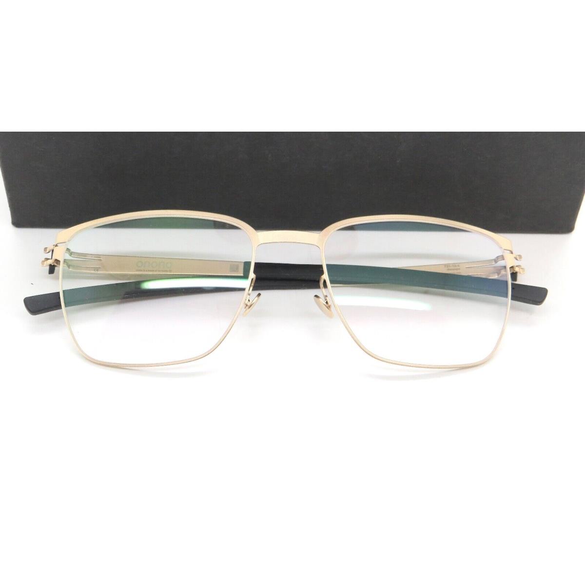 IC Berlin Onono Titan T31-19-4 Champagne Matte Gold Titanium 53mm Eyeglasses