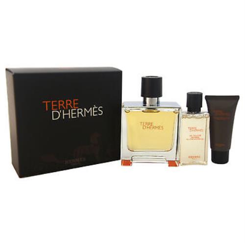 Terre Dhermes by Hermes For Men - 3 Pc Gift Set