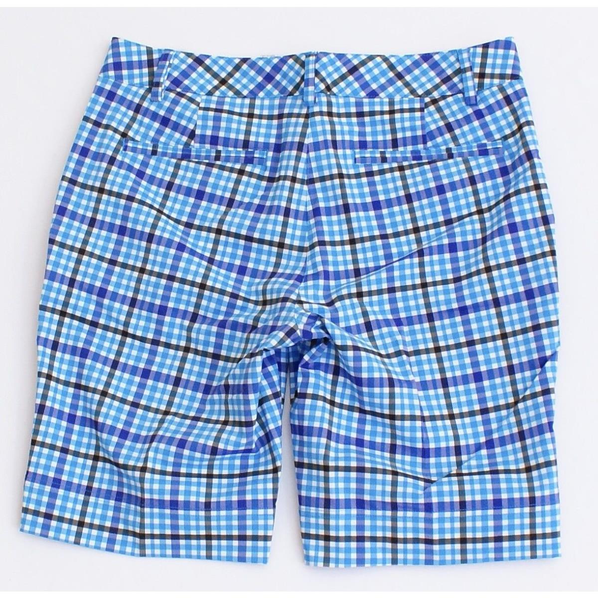 Puma Dry Cell Golf Tech Blue Plaid Golf Shorts Women`s