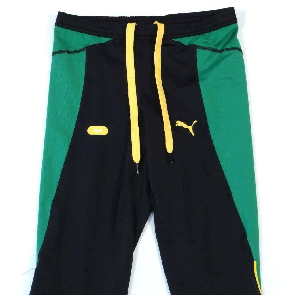 Puma Cell Moisture Wicking Black Green Faas Long Running Tights Men`s