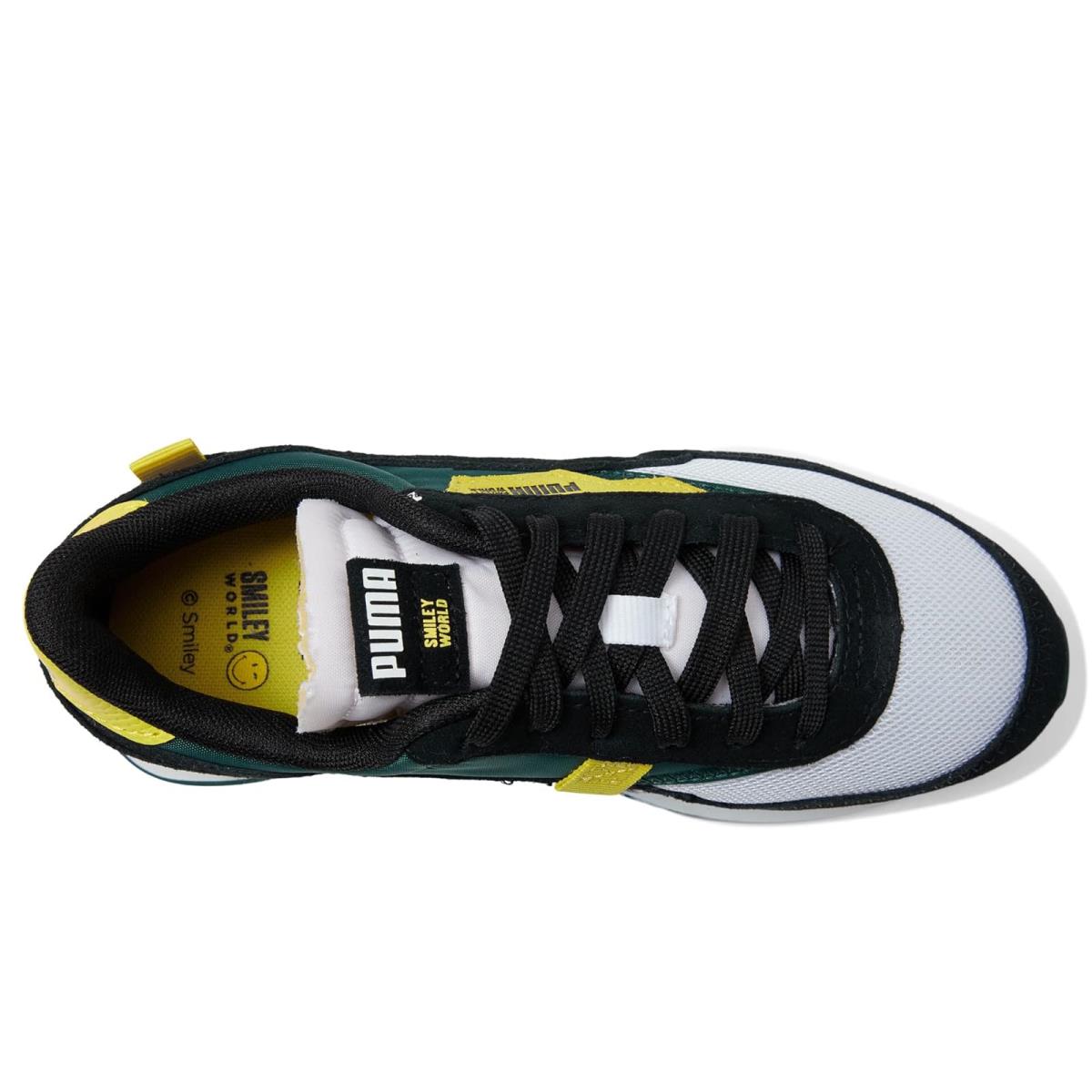 Children Unisex Shoes Puma Kids Future Rider Smileyworld Big Kid Puma Black/Puma White/Vibrant Yellow