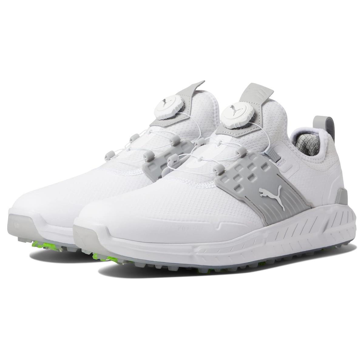 Man`s Sneakers Athletic Shoes Puma Golf Ignite Articulate Disc Puma White/Puma Silver/High-Rise