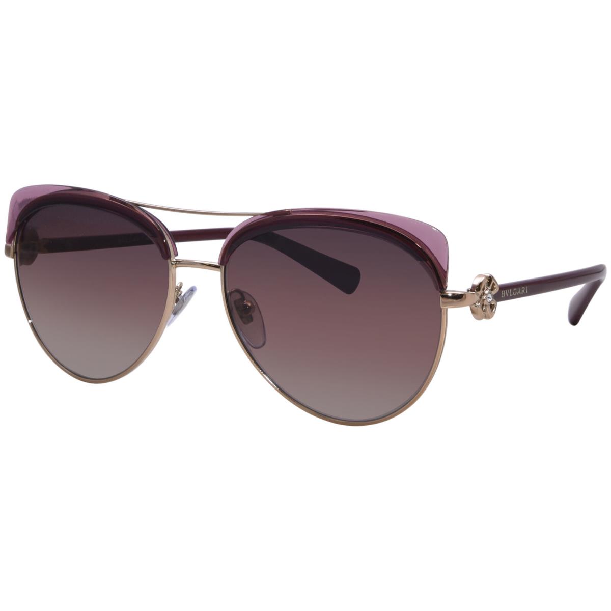 Bvlgari BV6164B 2014E2 Sunglasses Women`s Pink/gold/brown/purple Gradient 57mm