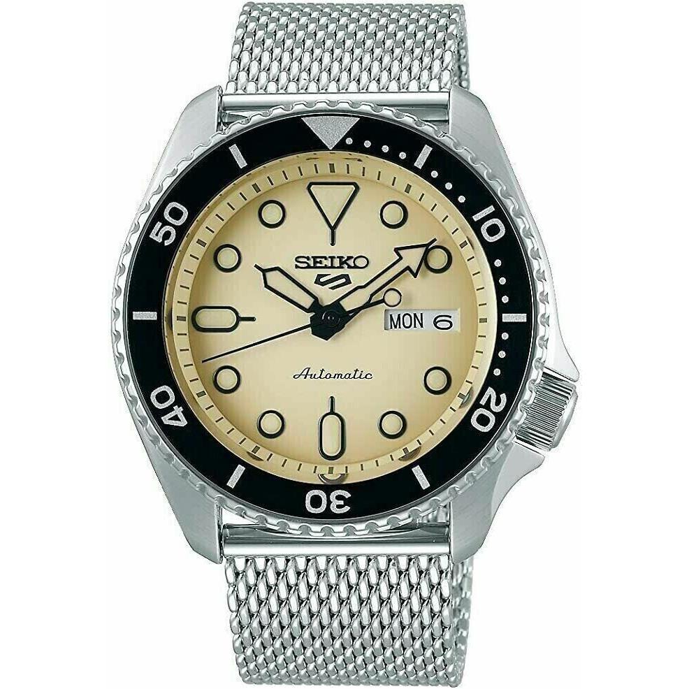 Seiko 5 Sports SRPE75 Men`s Stainless Steel 24 Jewels Day Date Automatic Watch