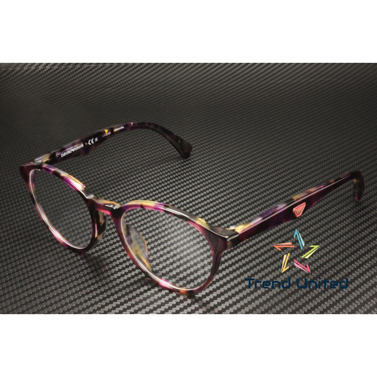 Emporio Armani EA3176F 5863 Havana Violet Demo Lens 52 mm Women`s Eyeglasses