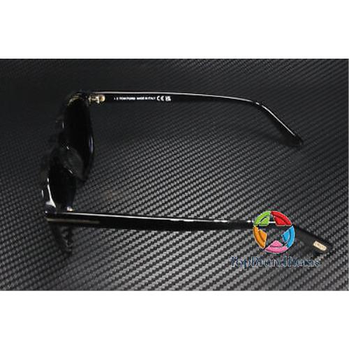 Tom Ford sunglasses  - Shiny Black Frame, Blue Lens 3