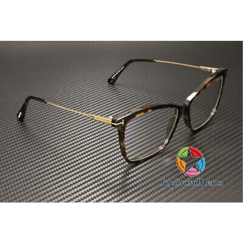Tom Ford FT5687-B 052 Square Dark Havana Demo Lens 56 mm Women`s Eyeglasses  - Tom Ford eyeglasses - 075581512259 | Fash Brands
