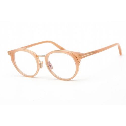 Tom Ford Men`s Eyeglasses Shiny Semi-milky Pink Plastic Frame FT5784-D-B 072