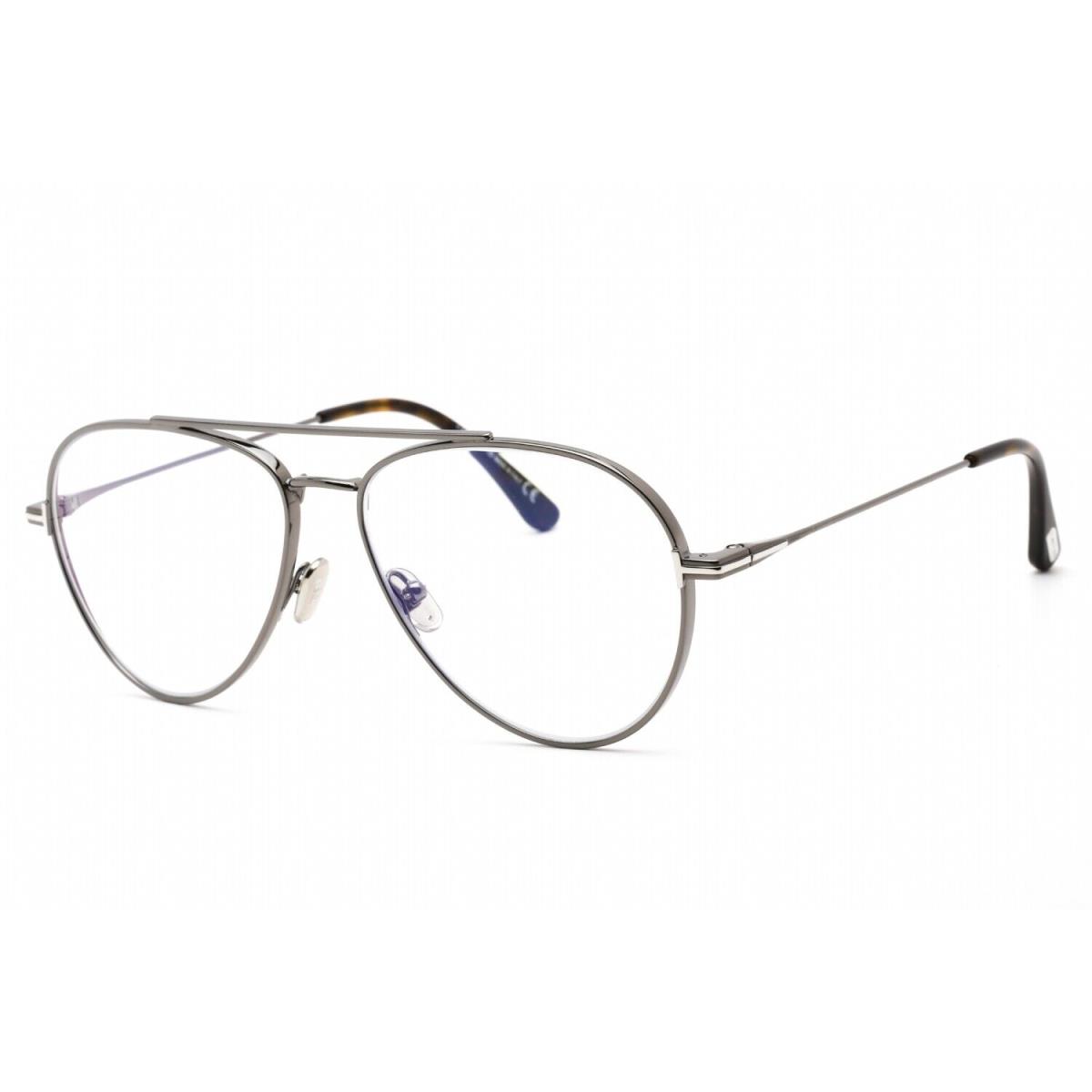 Tom Ford FT5800-B 008 Eyeglasses Shiny Gunmetal Frame 56 Mm