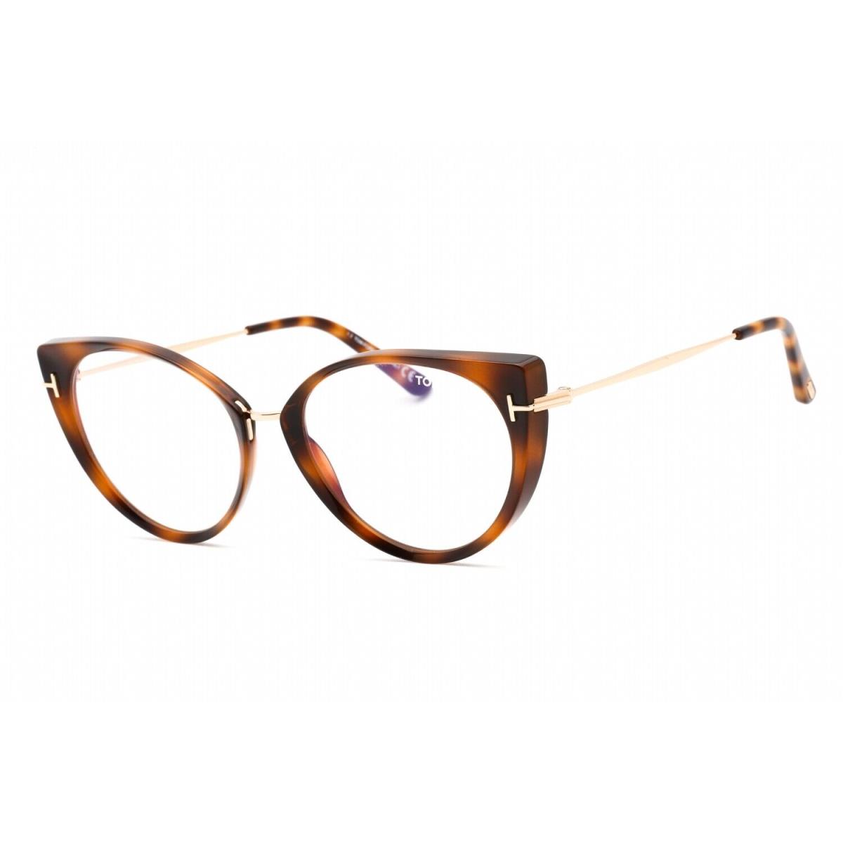 Tom Ford FT5815-B 053 Eyeglasses Blonde Havana Clear Frame 54mm