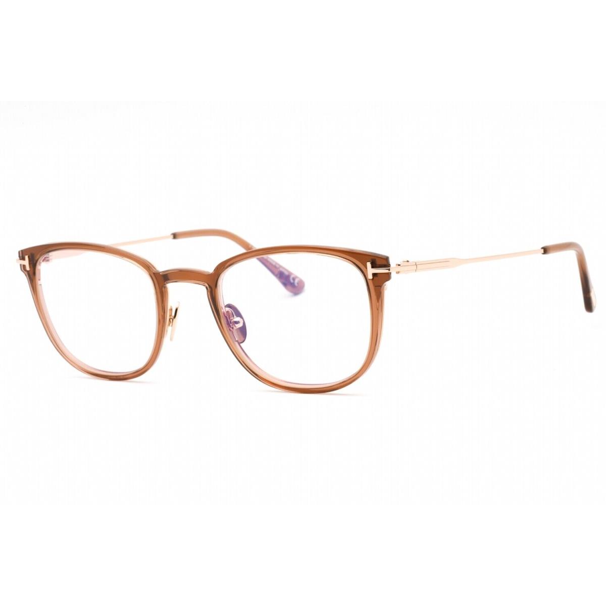 Tom Ford FT5694-B 028 Eyeglasses Shiny Rose Gold Clear Frame 52mm