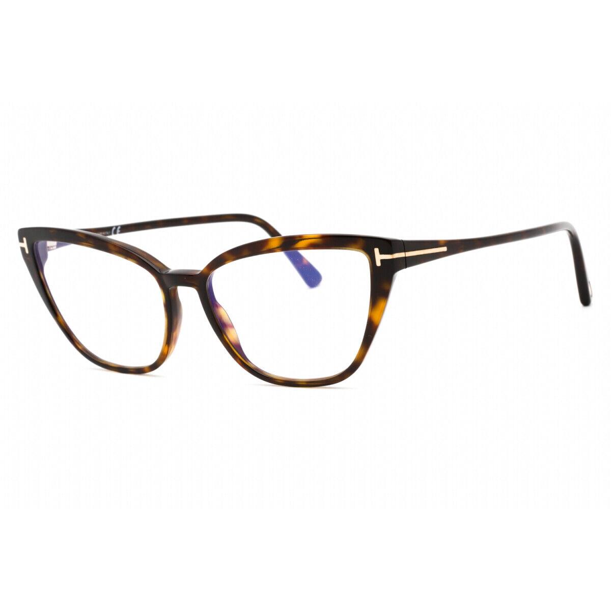 Tom Ford FT5825-B 052 Dark Havana / Clear Lens Eyeglasses