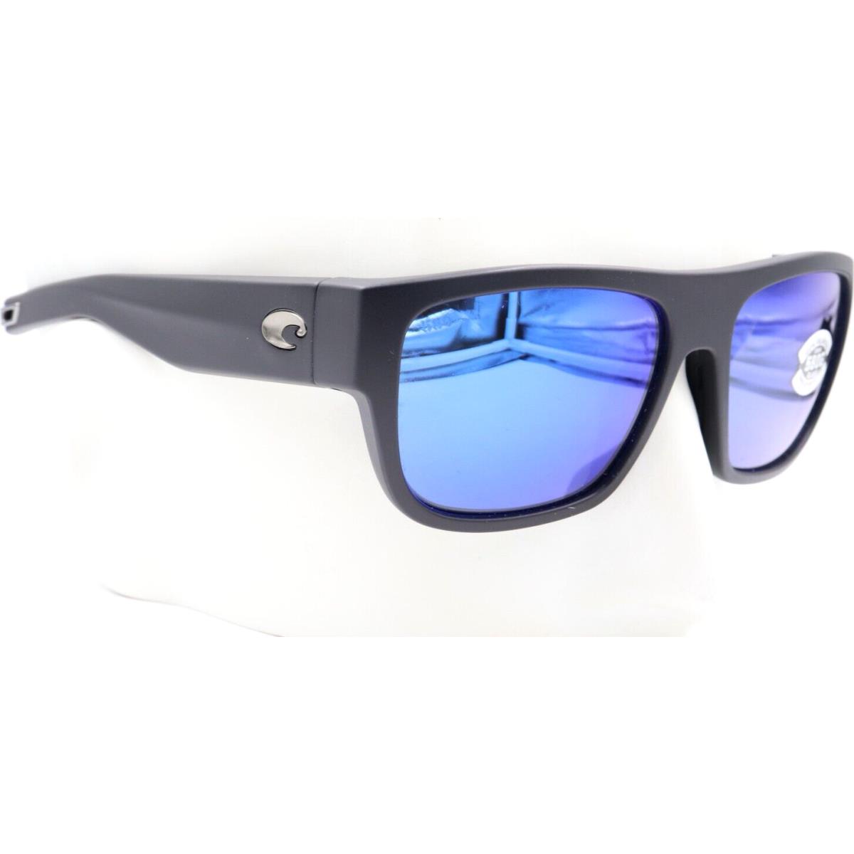 Costa Del Mar Sampan 11 Matte Black Blue 580G Sunglasses 06S9033 90331660