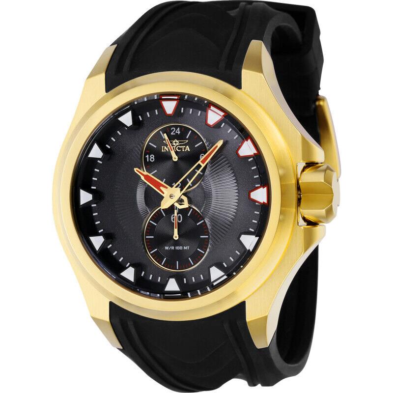 Invicta Watch Wrist Men`s 38014 S1 Rally Quartz Multifunction Black Dial Elegant - Dial: Black, Bezel: Black