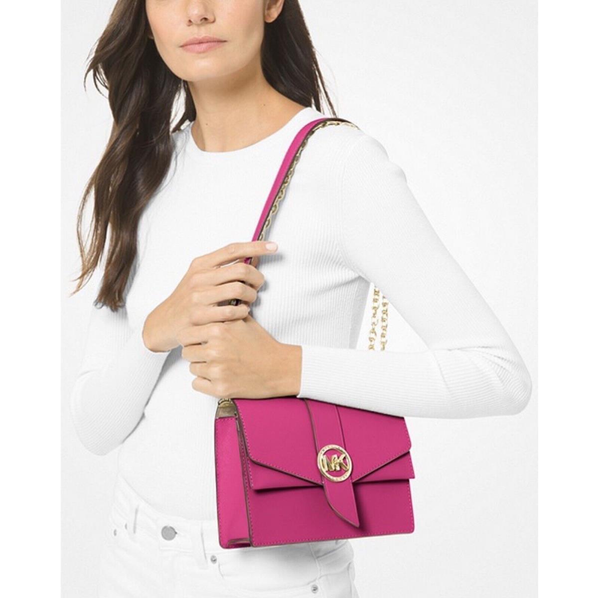 Michael Kors Greenwich Small Saffiano Crossbody Bag or Bag+wallet Set Wildberry