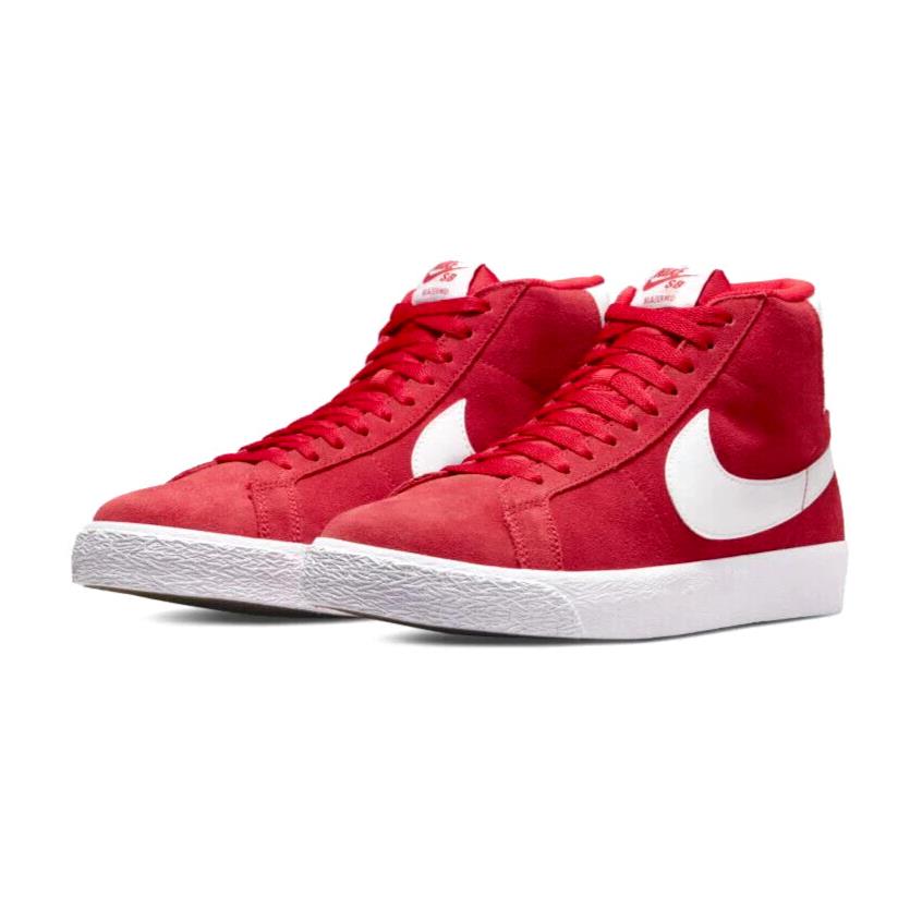 Nike SB Zoom Blazer Mid Mens Size 8.5 Sneaker Shoes 864349 602 Red White - White