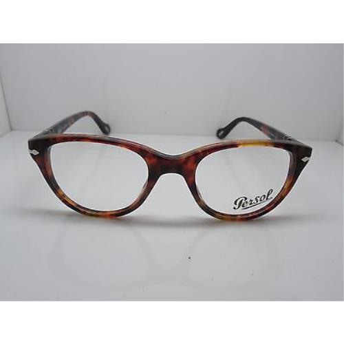 Persol 3036-V 108 Caffe Tortoise RX Eyeglasses 48mm w/ Case