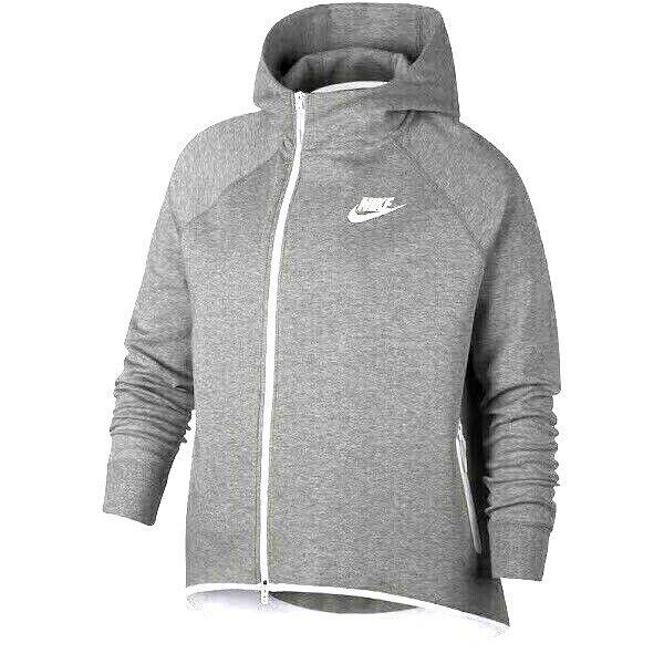 Nike Tech Fleece Cape Full Zip Hoodie AQ9427-063 Grey Women`s Plus Size 1X