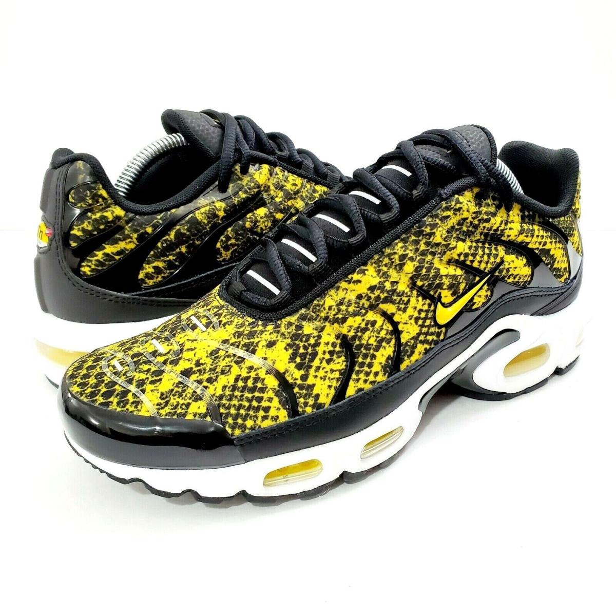 Nike Shoes Air Max Plus Womens Size 10 Yellow Snakeskin Sneaker CT1555-001