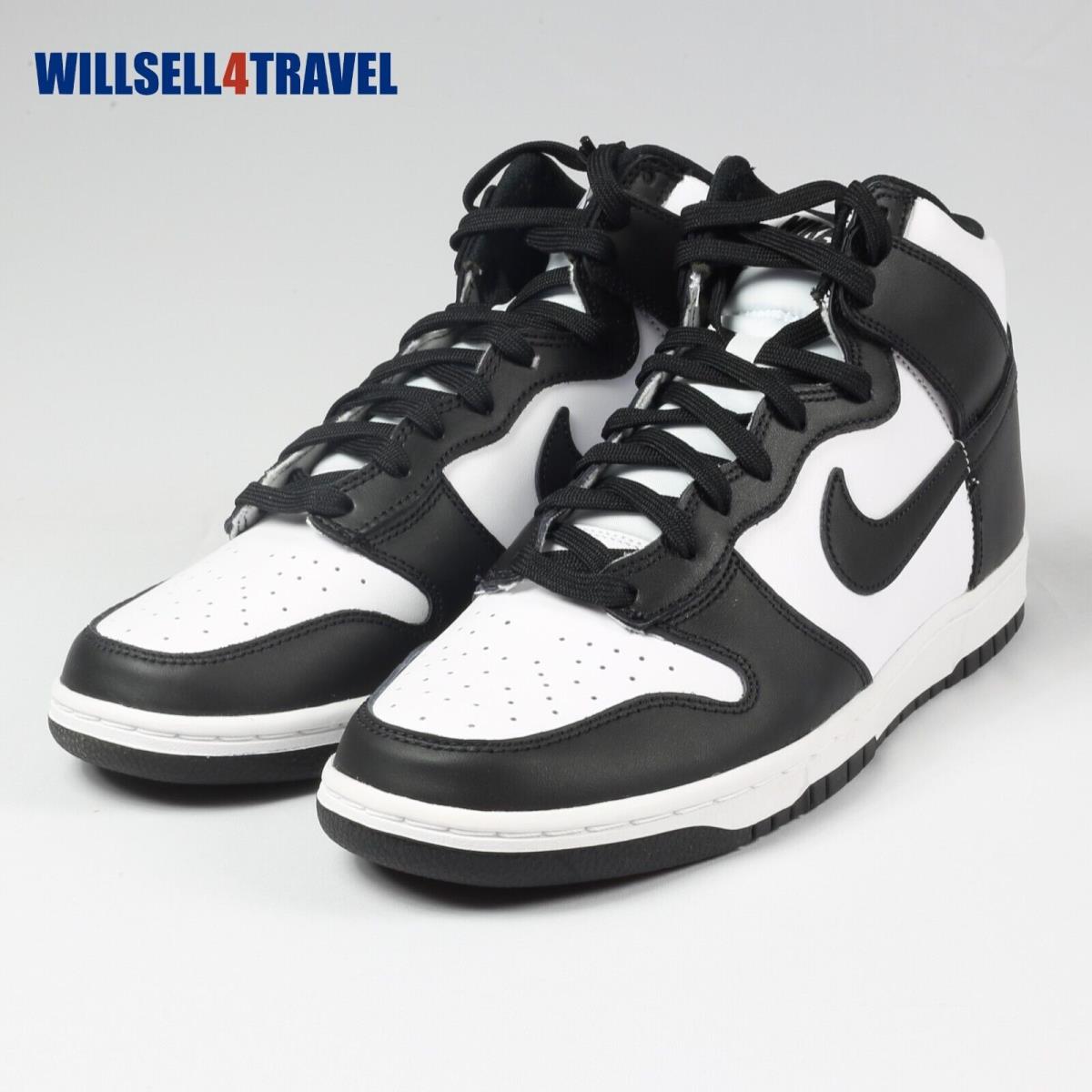 Nike Dunk High Panda White Black Men`s Size 10.5 DD1399-105 - Black