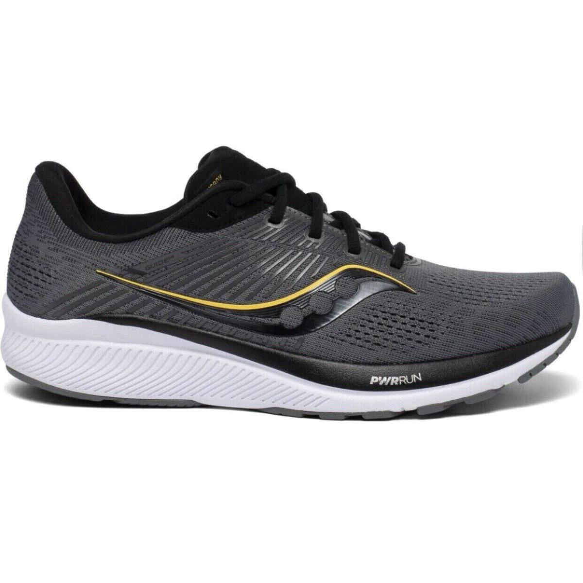 Saucony Guide 14 Men`s Running Shoes Size 9.5 Coal / Vizi / Gold S20655-45